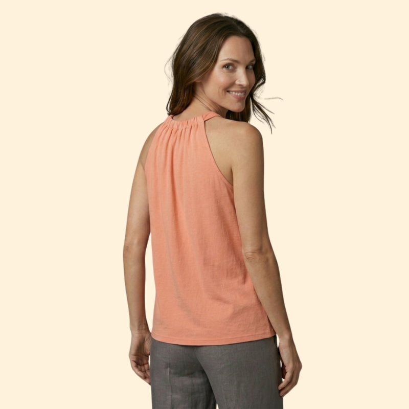 Women’s Sleeveless Top with Halter Design