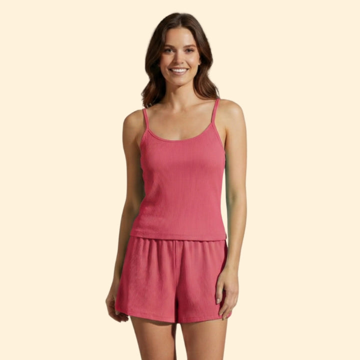 Women’s Summer Set with Elastic Waist Shorts