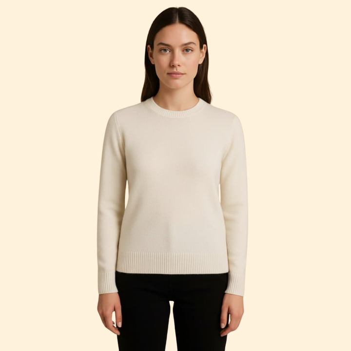 Women’s Knit Sweater with Crew Neck