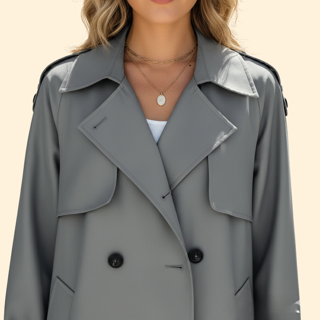 Women’s Trench Coat with Waist Belt