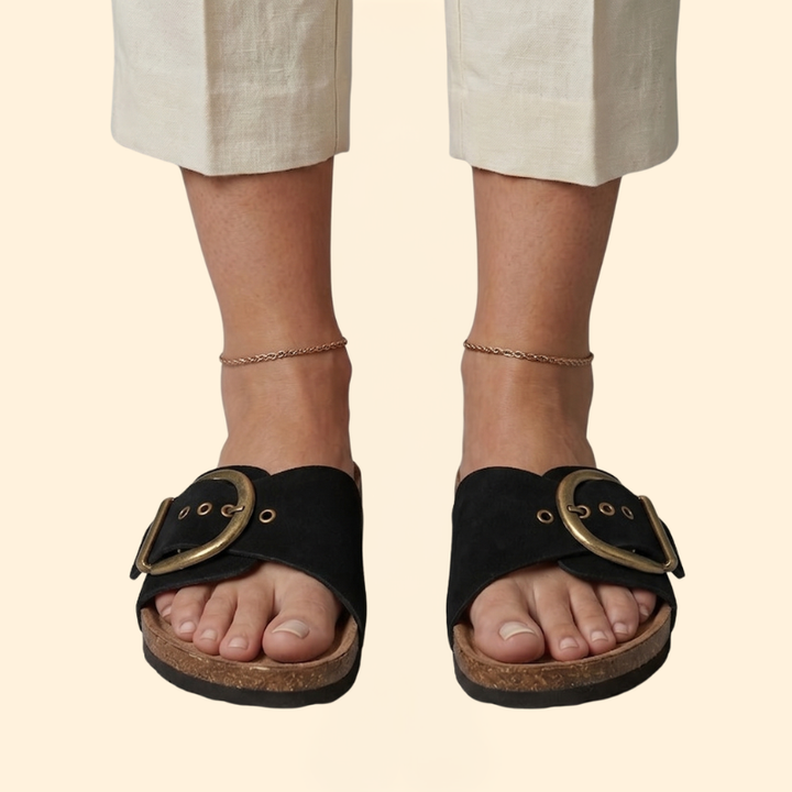 Women's Vintage Sandals with Buckle