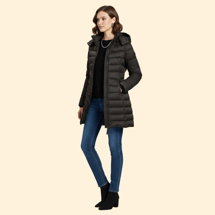 Women’s Quilted Coat with Long Length