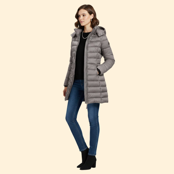 Women’s Quilted Coat with Long Length