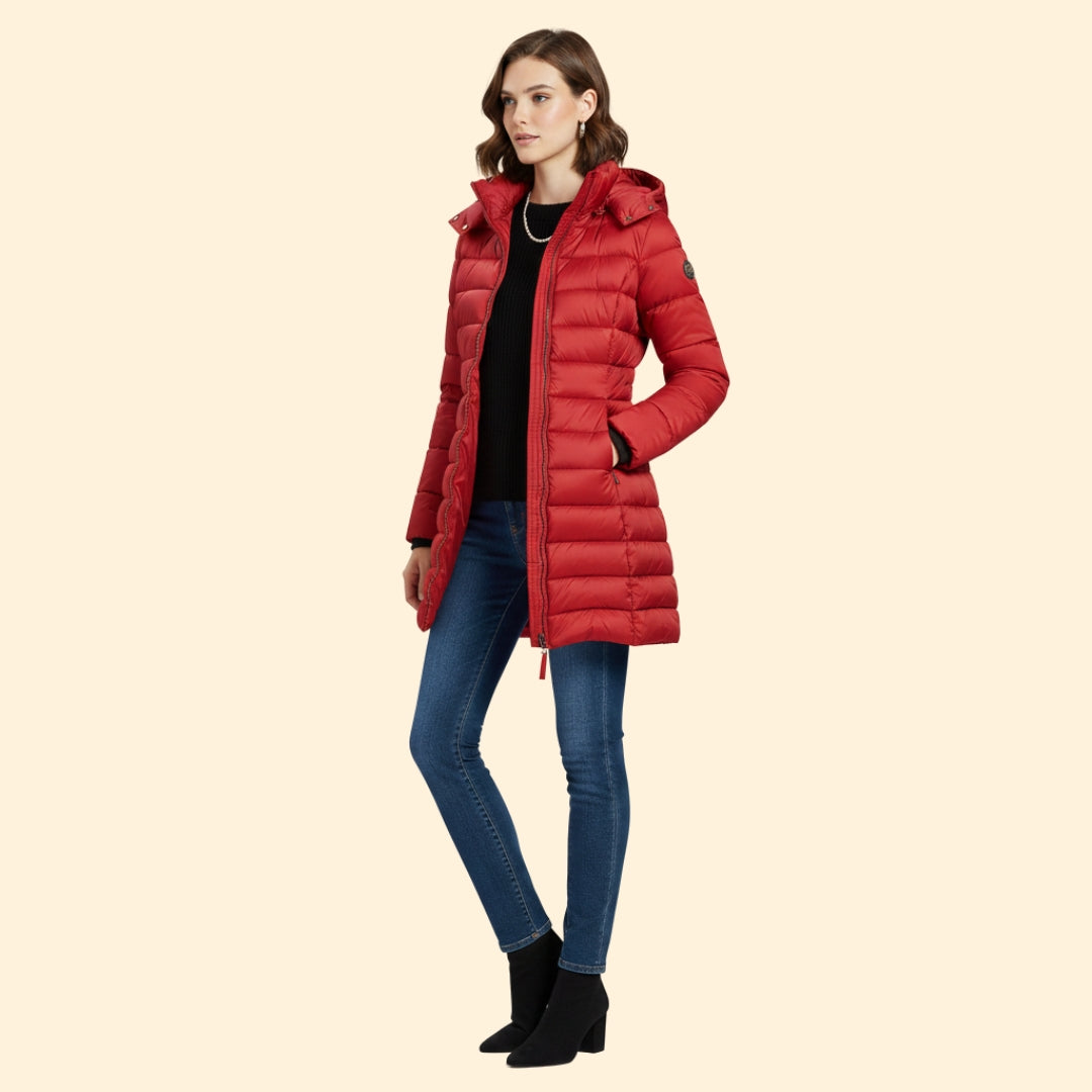 Women’s Quilted Coat with Long Length