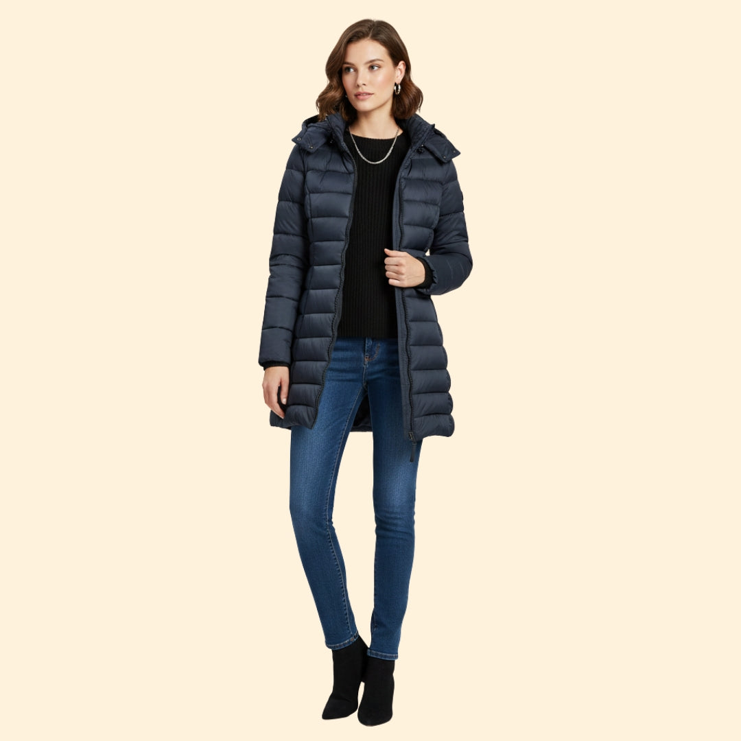 Women’s Quilted Coat with Long Length