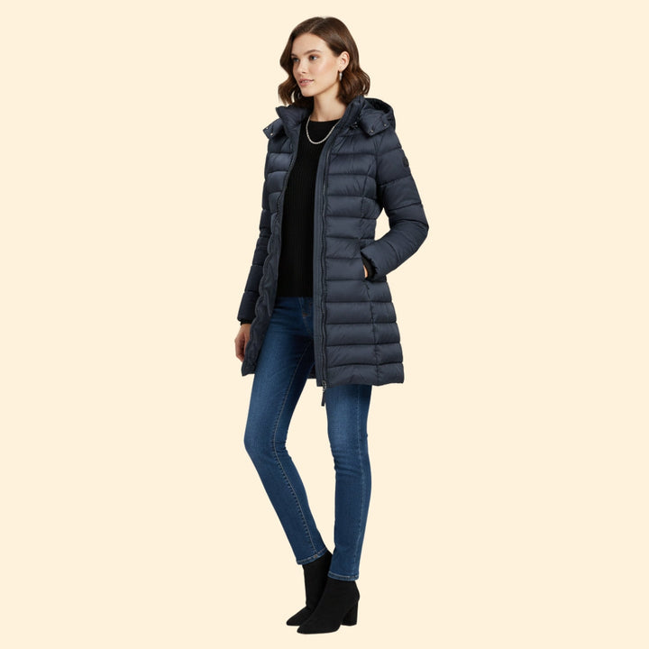 Women’s Quilted Coat with Long Length