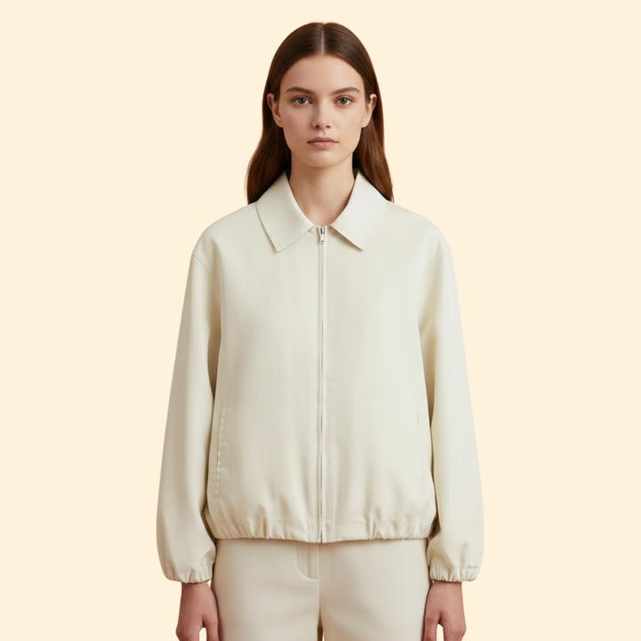 Women’s Bomber Jacket with Modern Collar