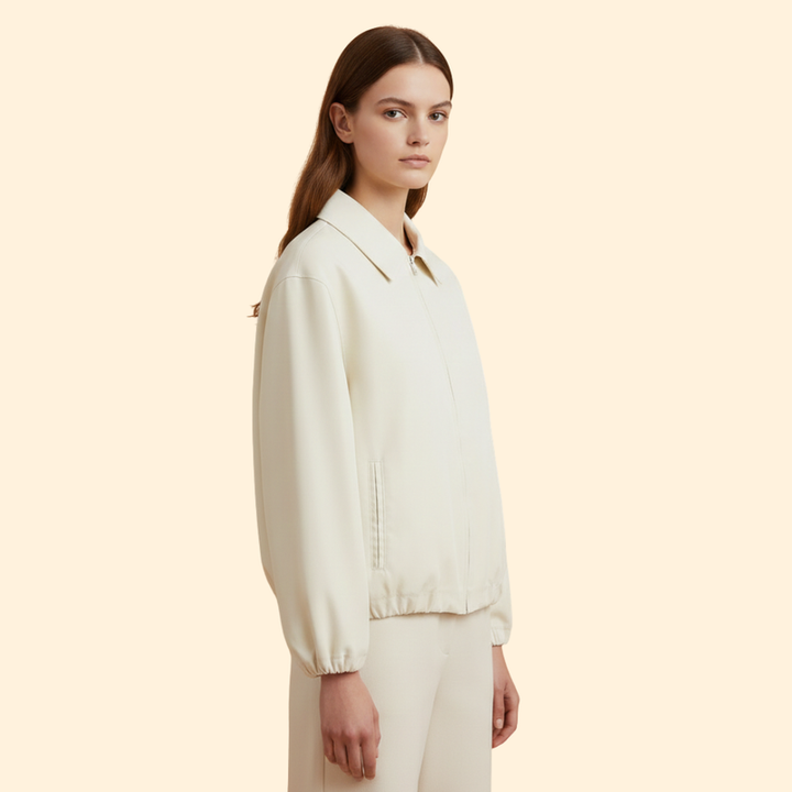 Women’s Bomber Jacket with Modern Collar