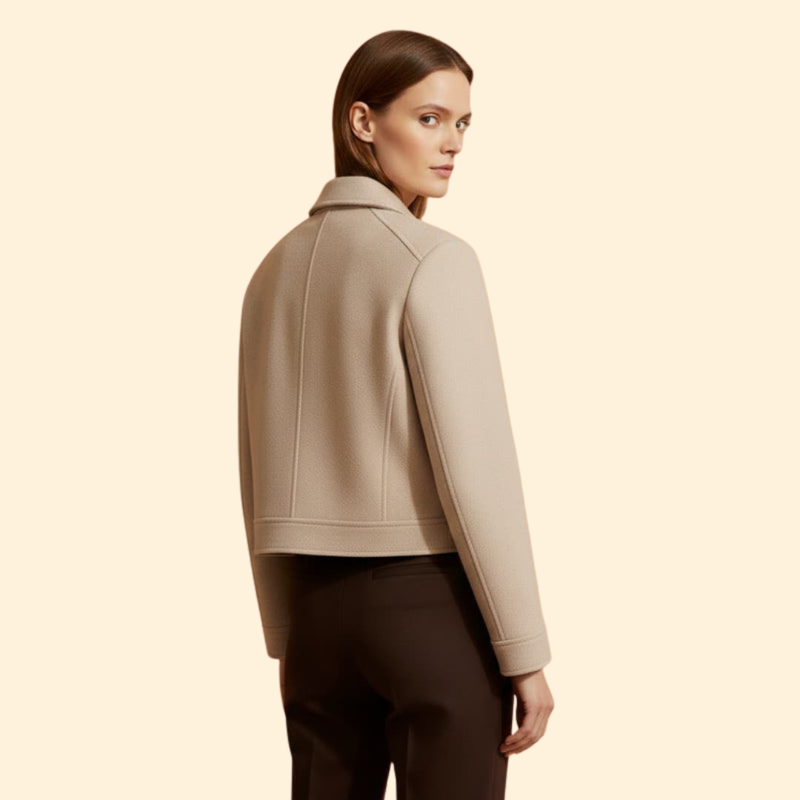 Women's  Bomber Jacket with Patch Pockets