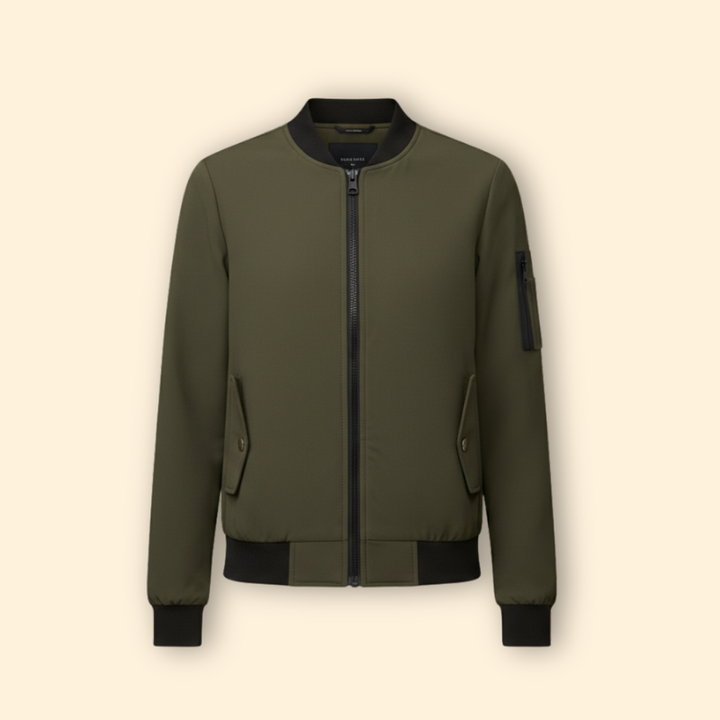 Women's Bomber Jacket with Sporty Collar