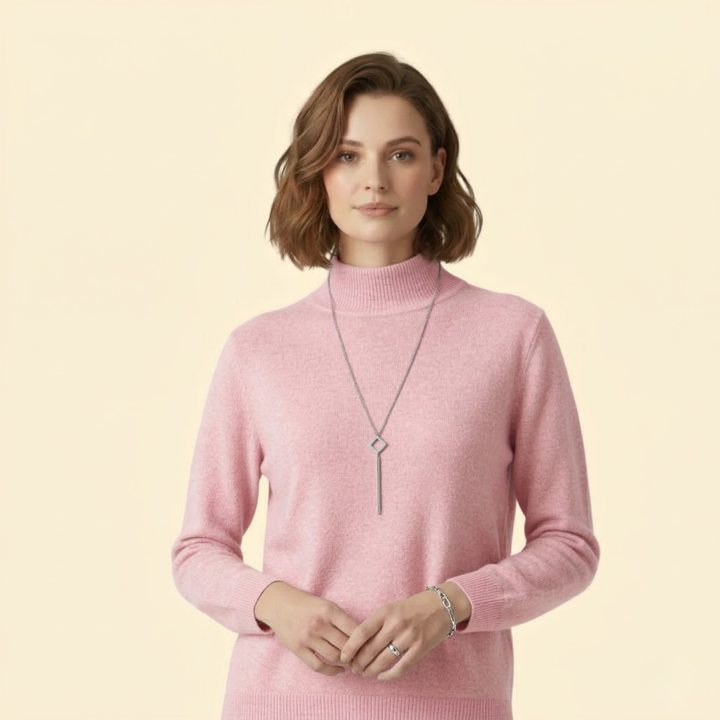 Women’s High Neck Sweater with Long Sleeves