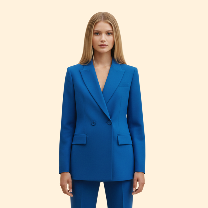 Women’s Suit Set with Notched Lapel Design