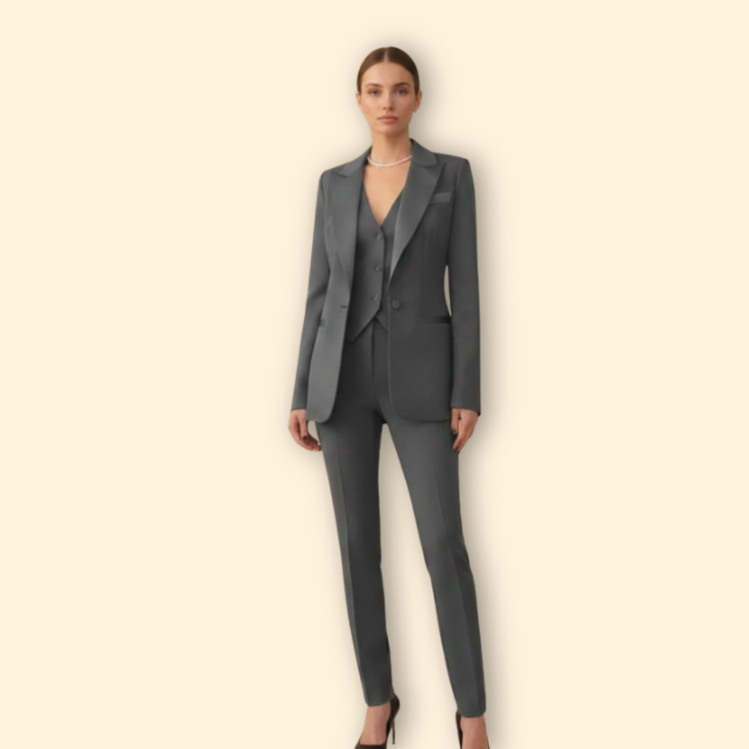 Women’s Three-Piece Suit with Blazer and Trousers
