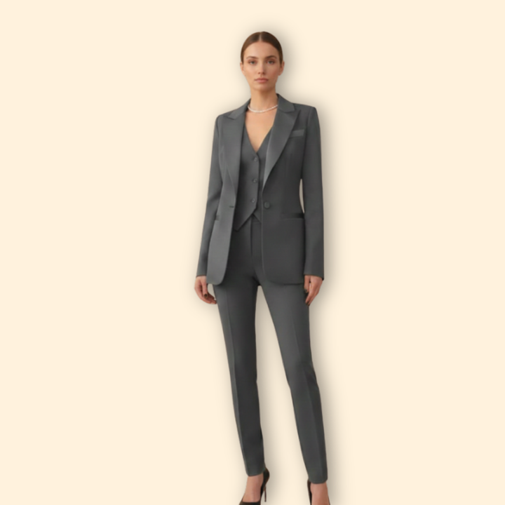 Women’s Three-Piece Suit with Blazer and Trousers