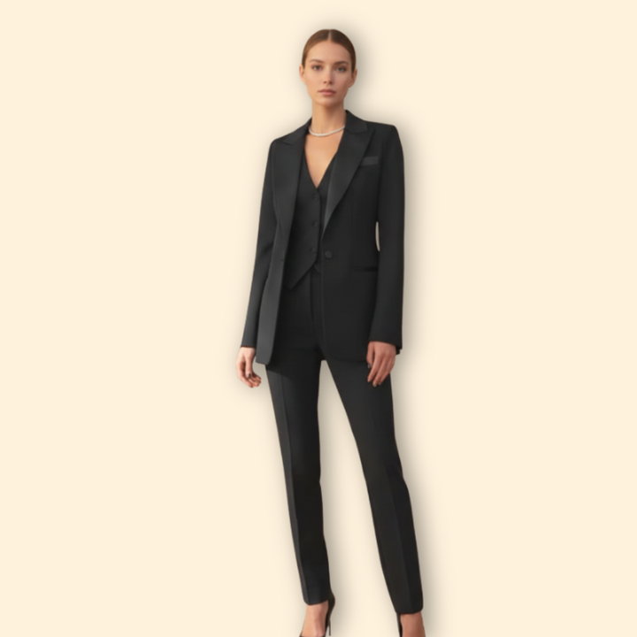 Women’s Three-Piece Suit with Blazer and Trousers