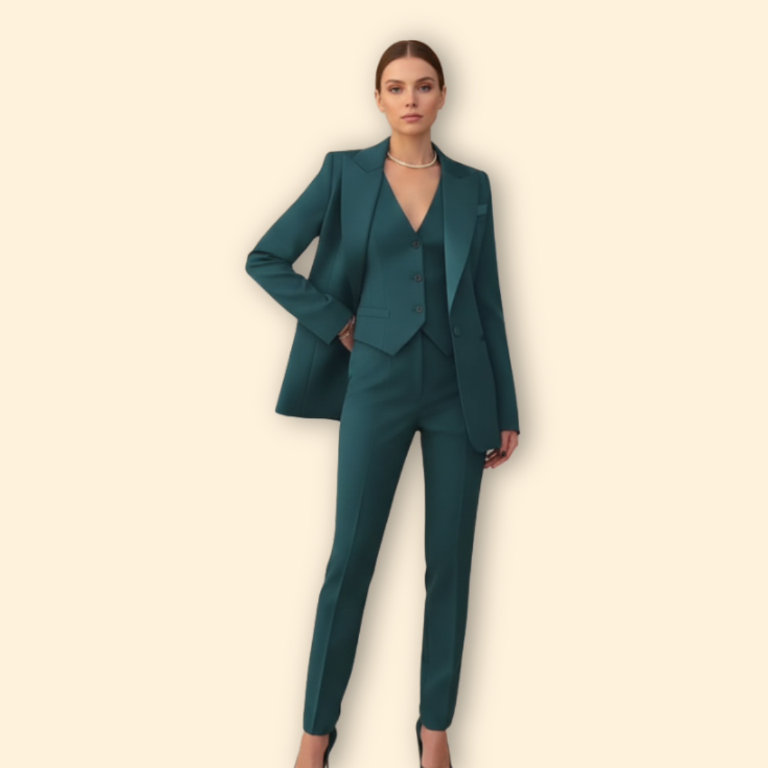 Women’s Three-Piece Suit with Blazer and Trousers