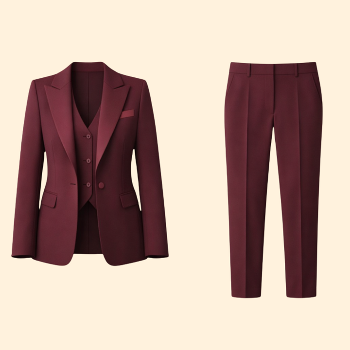 Women’s Three-Piece Suit with Blazer and Trousers