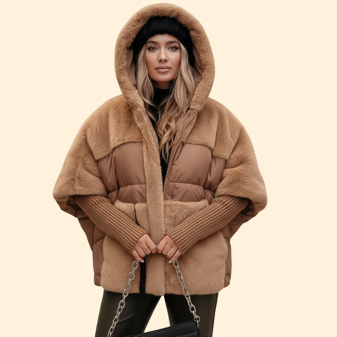 Women’s Winter Jacket with Faux Fur Hood