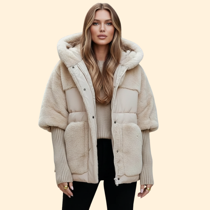 Women’s Winter Jacket with Faux Fur Hood