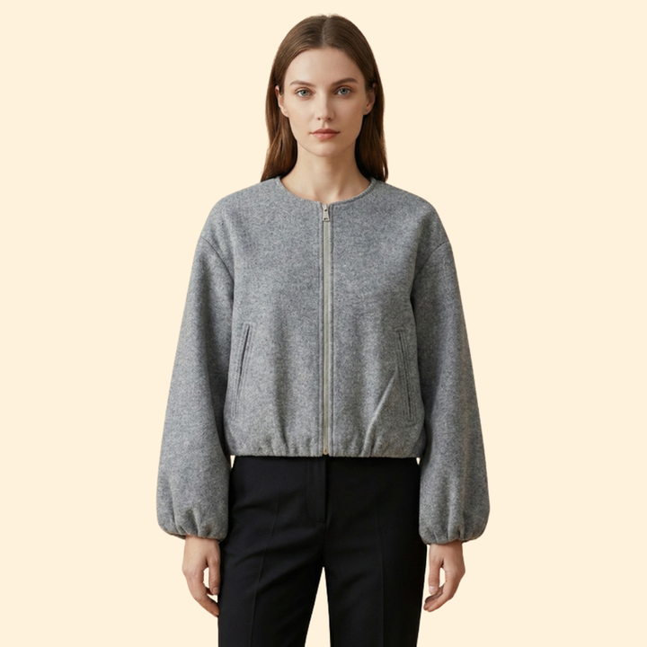 Women's Zip-Up Bomber Jacket