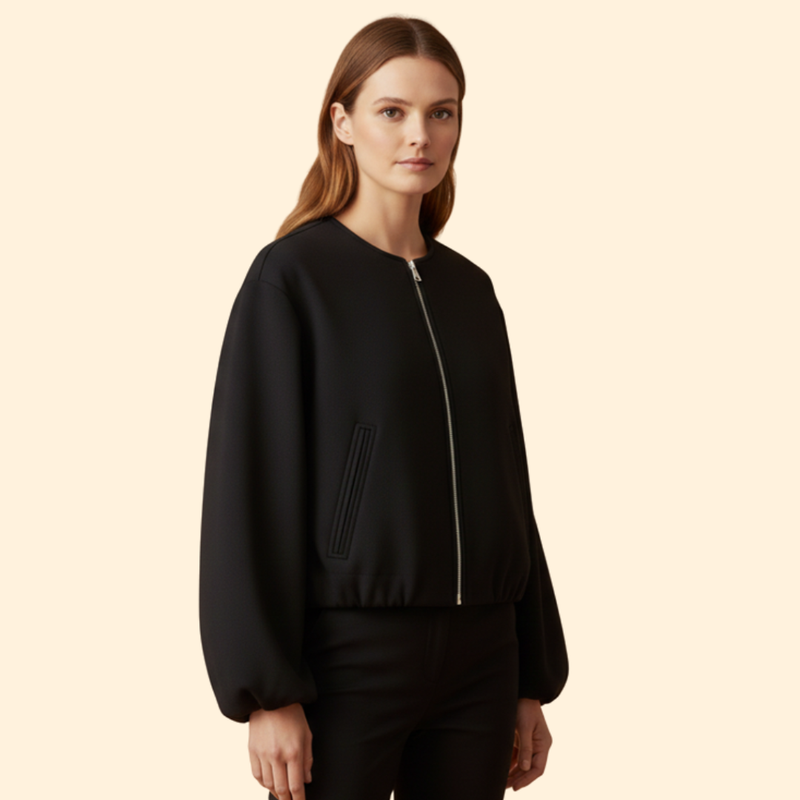 Women's Zip-Up Bomber Jacket
